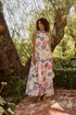 Akiya Mockneck Maxi Dress Wild Poppy