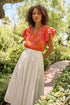 Ema Ruffle Top Floral