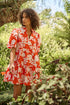 Dixie Split Neck Shift Dress Lilo Tropics