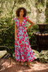 Mawar Ruffle Maxi Dress Floral