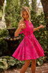 Merily Godet Mini Dress Casria Floral