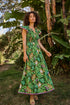 Merlin Smocked Midi Dress Tropical