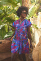 Mela Tropics Empire Tiered Mini Dress