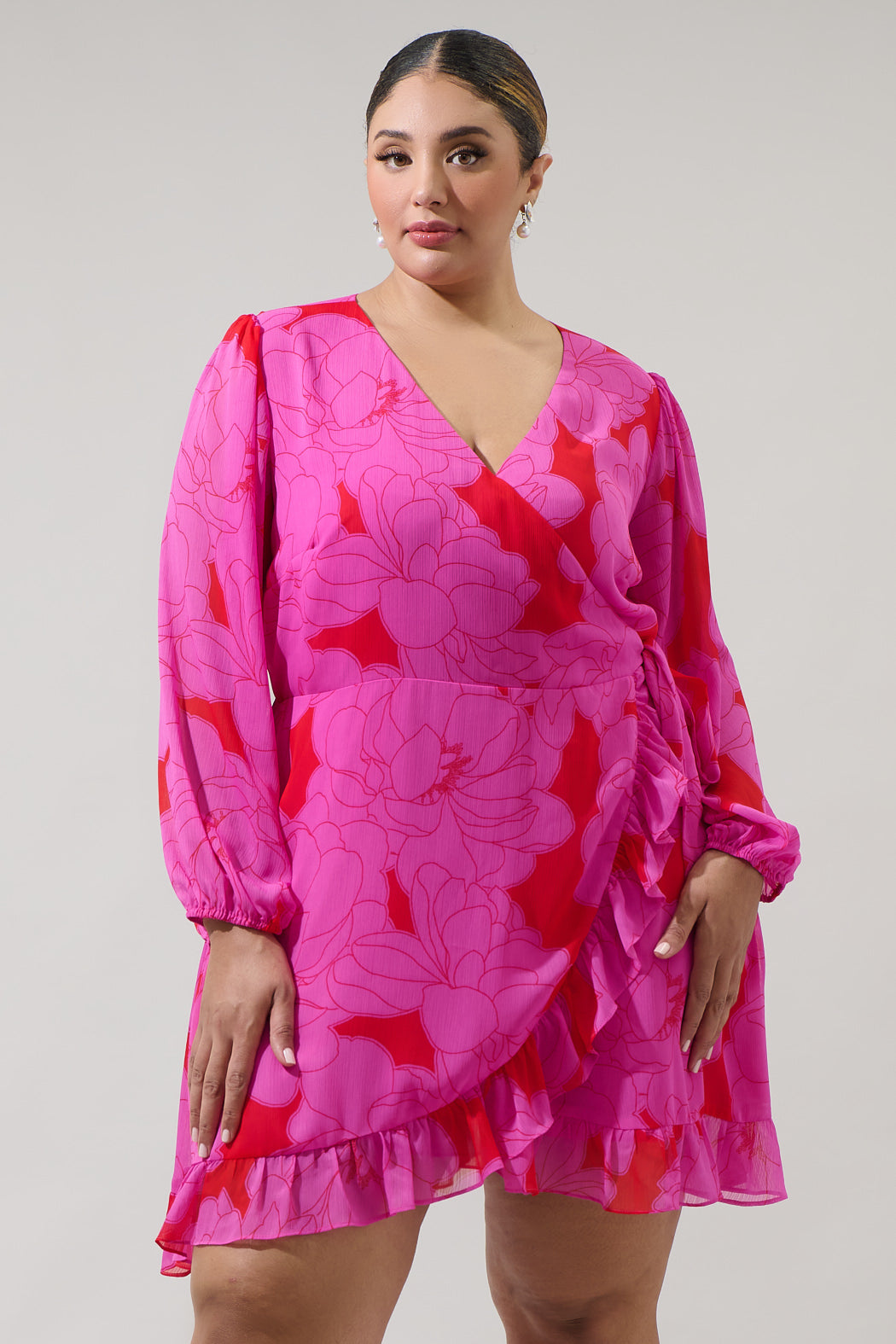 wrap dresses and skirts Women's Welcome to the qolati brand store Store Introduction Main product categories Misa Andrea Puff Sleeve Wrap