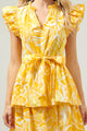 Dayglow Tropics Marisol Tiered Mini Dress