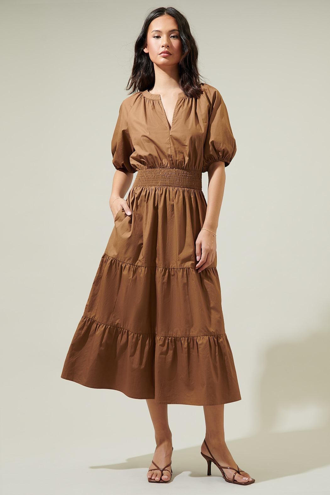 jamila midi dress Jamila | PLUM Scoop-Neck Midi Dress