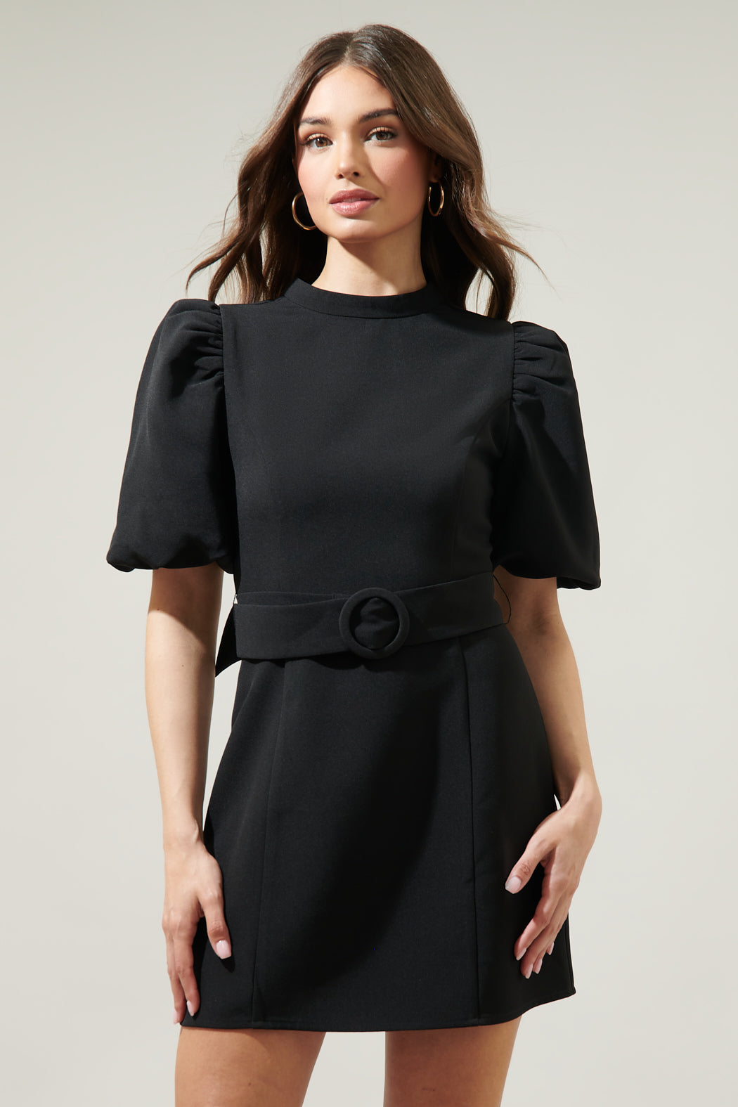 chelsea mini dress Chelsea Bubble Sleeve Mini Dress Black / XL by Sugarlips