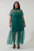 Dime Organza Long Cami Dress Curve