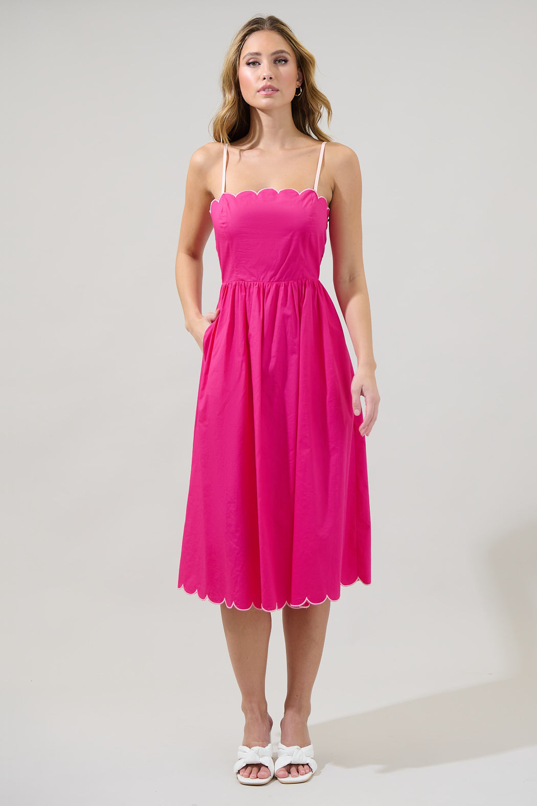 christy midi dress Christy Denim Midi Dress L / Medium Wash