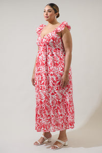 Aster Yare Smocked Maxi Dress Curve