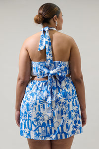 Nala Delta Halter Mini Dress Curve