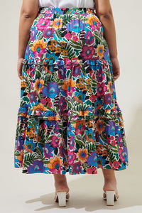 Santa Elena Ruffle Maxi Skirt Curve