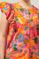 Idalia Floral Vance Button Front Blouse Curve