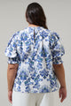 Viara Floral Baretta Short Sleeve Blouse Curve