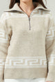 Georgina Zip-Up Mock Neck Sweater