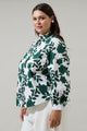 Kane Floral Doris Button Down Shirt Curve