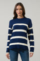 Saphy Stripe Dropped Shoulder Sweater