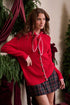 Damina Contrast Stitch Knit Cardigan