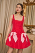 Noretta Bow Sleeveless Mini Dress