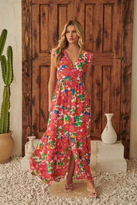 Summersalt Tropical Evianna Button Down Maxi Dress