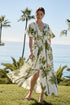 Palmet Tropical Evianna Flutter Maxi Dress