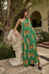 Glena Pleated Maxi Dress Tiger