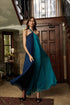Galena Halter Pleated Maxi Dress