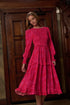 Seldy Smocked Midi Dress Rouge Floral