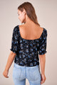 As You Are Floral Puff Sleeve Top