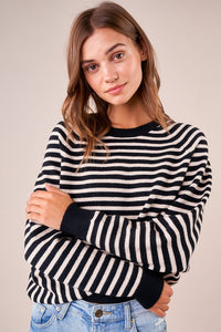 Walden Striped Oversized Sleeve Sweater