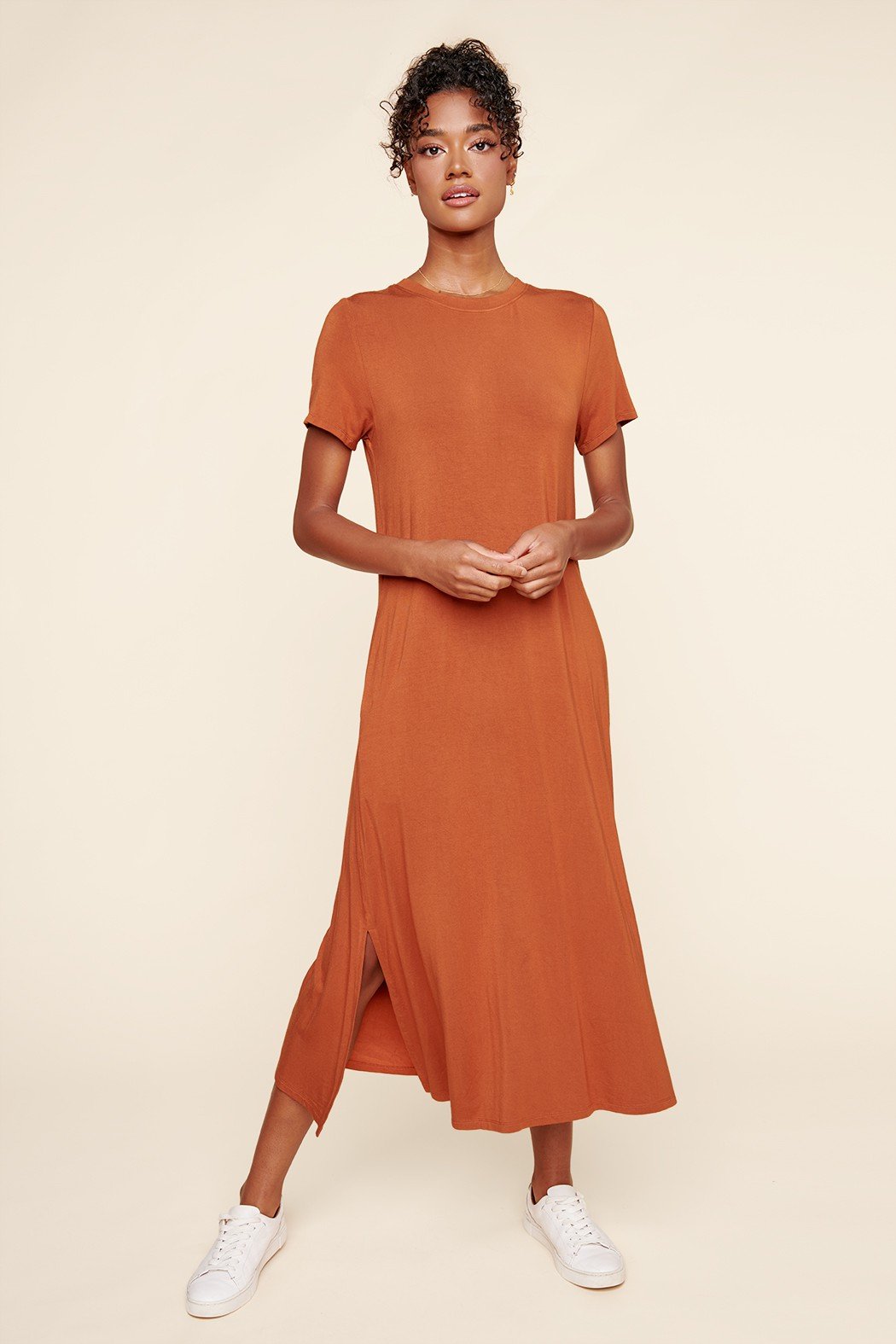 Joplin Shift Midi Jersey Knit T Shirt Dress – Sugarlips Joplin Shift Midi Jersey Knit T Shirt Dress – Sugarlips