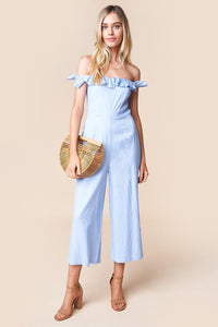 Never Been Kissed Ruffle Trim Jumpsuit