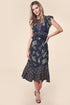 Lovely Day Mix Media Floral Maxi Dress