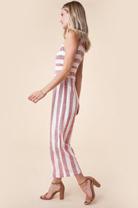 Lany Striped Wide Leg Jumpsuit