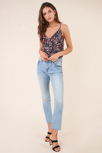 Flower Bomb Floral Ruffle Detail Cami