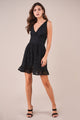All My Love Plunging Crochet Lace Dress