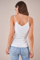 Venetian White Front Buckle Cami