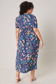 English Countryside Bloom Floral Midi Dress Curve