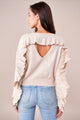 Kimoto Ruffle Detail Sweater