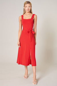 Mariana Midi Sleeveless Jersey Knit Dress