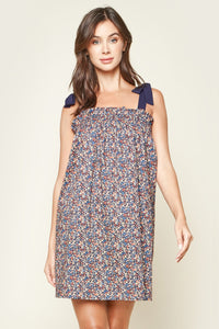Brandi Floral Shoulder Strap Dress