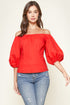 Nori Off The Shoulder Puff Sleeve Top