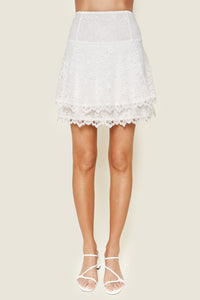 Lets Get Away Lace Mini Skirt