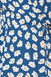 Garden Grace Floral Print Wrap Maxi Dress