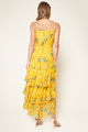 Mi Amore Floral Print Ruffled Maxi Dress