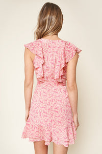 Somebody To Love Floral Print Ruffled Mini Dress