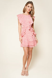 Somebody To Love Floral Print Ruffled Mini Dress