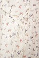 Love Bird Floral Print Midi Wrap Dress