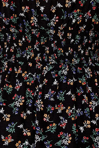 Willow Floral Print Smocked Waist Mini Dress