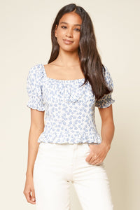 She's a Wildflower Puff Sleeve Top